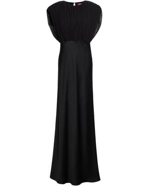 Max Mara Maxi Dress Acetate, Viscose - Black
