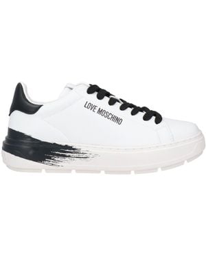 Love Moschino Trainers Calfskin - White