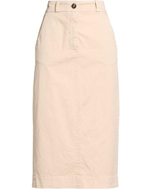 Peserico Midi Skirt Cotton, Elastane - Natural