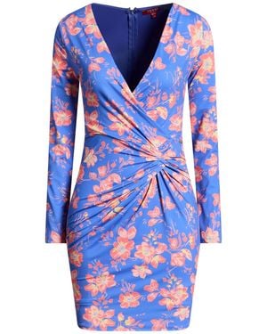 Guess Mini Dress Polyester, Elastane - Blue