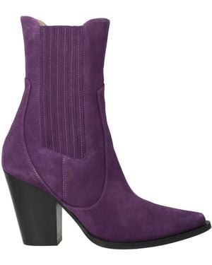 Alberta Ferretti Ankle Boots Leather - Purple