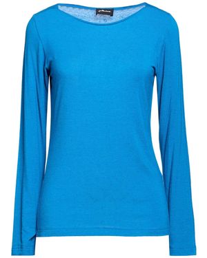 JUSTMINE Azure T-Shirt Viscose, Merino Wool, Elastane - Blue