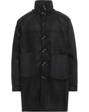 Takeshy Kurosawa Coat Polyester, Wool - Black