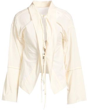 SOLOTRE Ivory Shirt Cotton - White