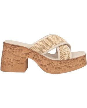 Osey Sandals Natural Raffia, Textile Fibers