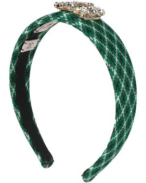 Roger Vivier Hair Accessory Textile Fibres - Green