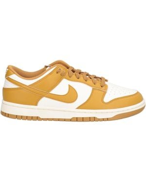 Nike Trainers Leather, Textile Fibres - Metallic