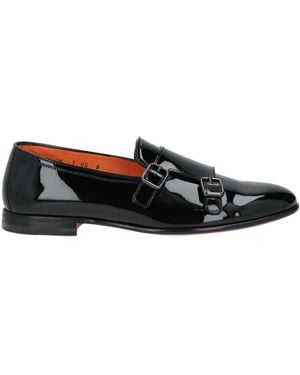 Santoni Loafers Leather - Black