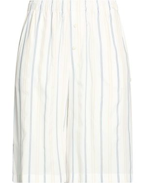 FEDERICO CINA Ivory Shorts & Bermuda Shorts Lyocell - White