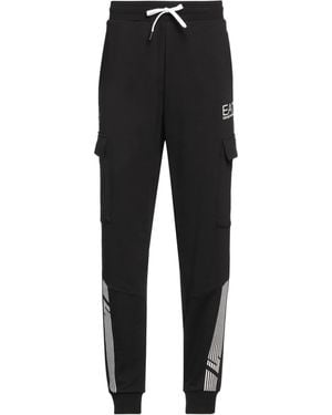 EA7 Trousers Cotton, Polyester, Elastane - Black