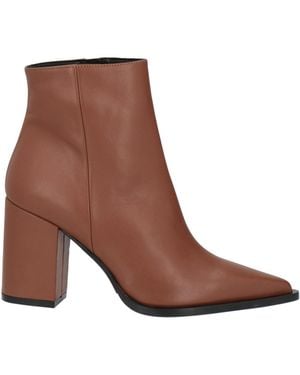 Albano Tan Ankle Boots Leather - Brown