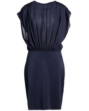 Circus Hotel Mini Dress Viscose, Polyamide, Metal, Polyester - Blue