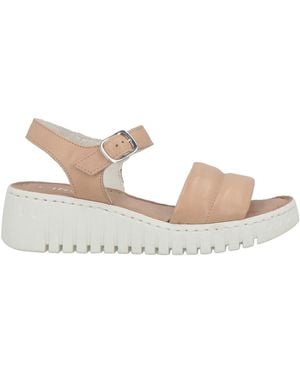 Cinzia Soft Blush Sandals Leather - White