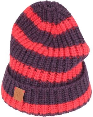 forte_forte Hat Acrylic, Mohair Wool, Polyamide - Red
