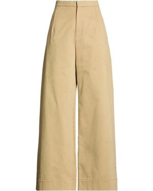 Jejia Khaki Pants Cotton - Natural