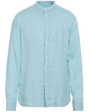 Cooperativa Pescatori Posillipo Shirt Linen - Blue