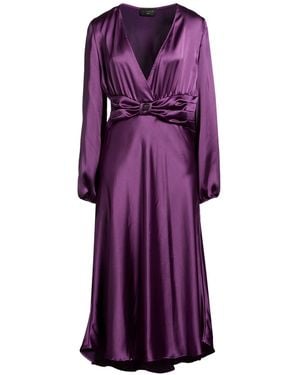 Gaelle Paris Midi Dress Polyester - Purple