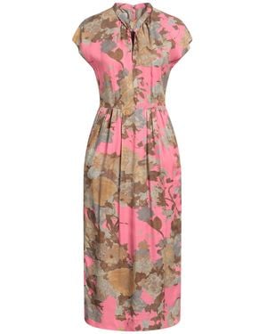 Dries Van Noten Midi-Kleid - Pink