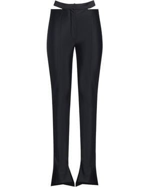 Mugler Pants Polyamide, Elastane - Blue