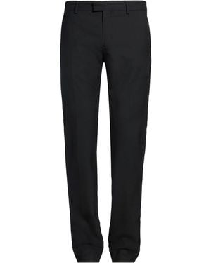 Les Hommes Trousers Polyester, Virgin Wool, Elastane - Black