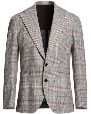 Luigi Bianchi Blazer Alpaca Wool, Cotton, Polyamide - Grey