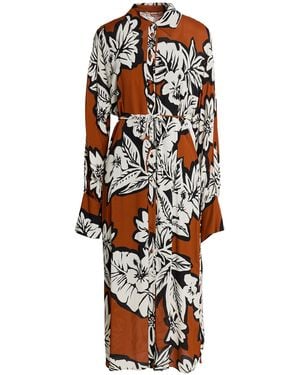 Twinset Tan Midi Dress Viscose - White