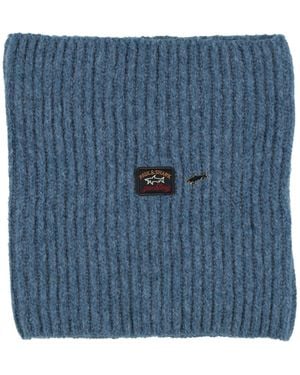 Paul & Shark Scarf Virgin Wool, Nylon - Blue