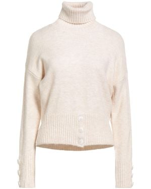 hinnominate Ivory Turtleneck Acrylic, Polyamide, Polyester, Viscose, Wool - White