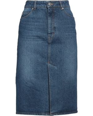 Ami Paris Denim Skirt Cotton - Blue
