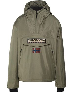Napapijri Military Overcoat & Trench Coat Polyester - Green