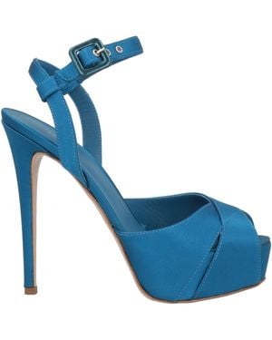 Le Silla Sandals Textile Fibres - Blue