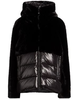 Blauer Pufferjacke & Daunenjacke - Schwarz