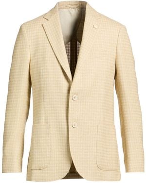Lardini Blazer Linen, Virgin Wool - Natural