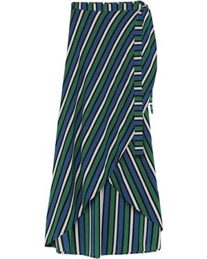 MC2 Saint Barth Midi Skirt Viscose, Polyester, Polyamide, Elastane - Green