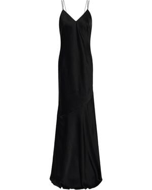 Rachel Zoe Open-back Satin-crepe Maxi Slip Dress - Black