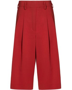 Jucca Rust Pants Polyester, Virgin Wool, Elastane - Red