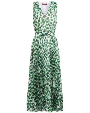 Max Mara Maxi Dress Polyester - Green