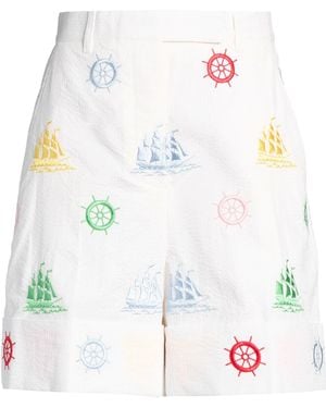 Thom Browne Shorts & Bermuda Shorts Cotton, Viscose - White
