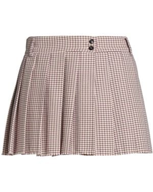 Jucca Ivory Mini Skirt Cotton, Virgin Wool, Polyamide, Elastane - White