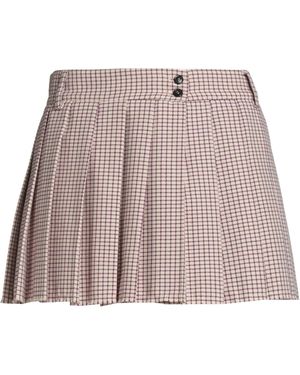 Jucca Ivory Mini Skirt Cotton, Virgin Wool, Polyamide, Elastane - White