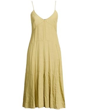 Aspesi Midi Dress Linen - Yellow