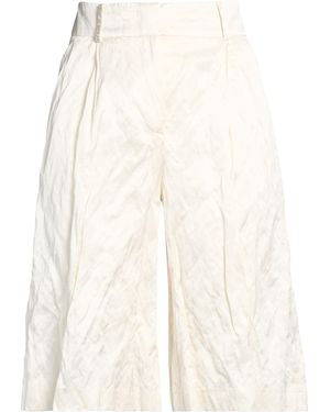 Peserico Shorts & Bermuda Shorts Viscose, Cotton, Metallic Fibre - Natural