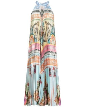 Mary Katrantzou Cream Midi Dress Polyester - White