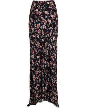 Mar De Margaritas Maxi Skirt Viscose - Black