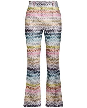 Missoni Pants Viscose, Metal Fiber, Polyamide - Gray