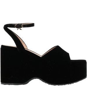 Gianvito Rossi Sandals Textile Fibers - Black