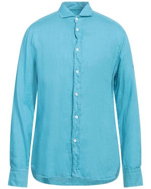 Cooperativa Pescatori Posillipo Shirt Linen - Blue
