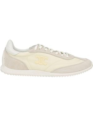 Celine Sneakers Calfskin, Textile Fibers - Natural