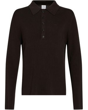 Courreges Dark Jumper Cotton, Merino Wool - Black