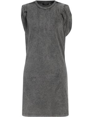 Dondup Lead Mini Dress Cotton - Gray